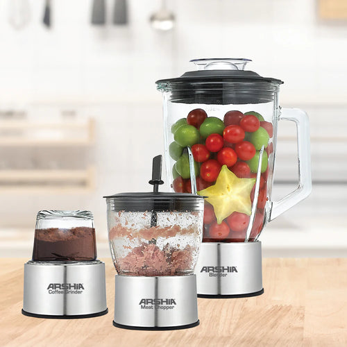 Arshia 4-in-1 Power Pro Juicer & Blender System – 800W