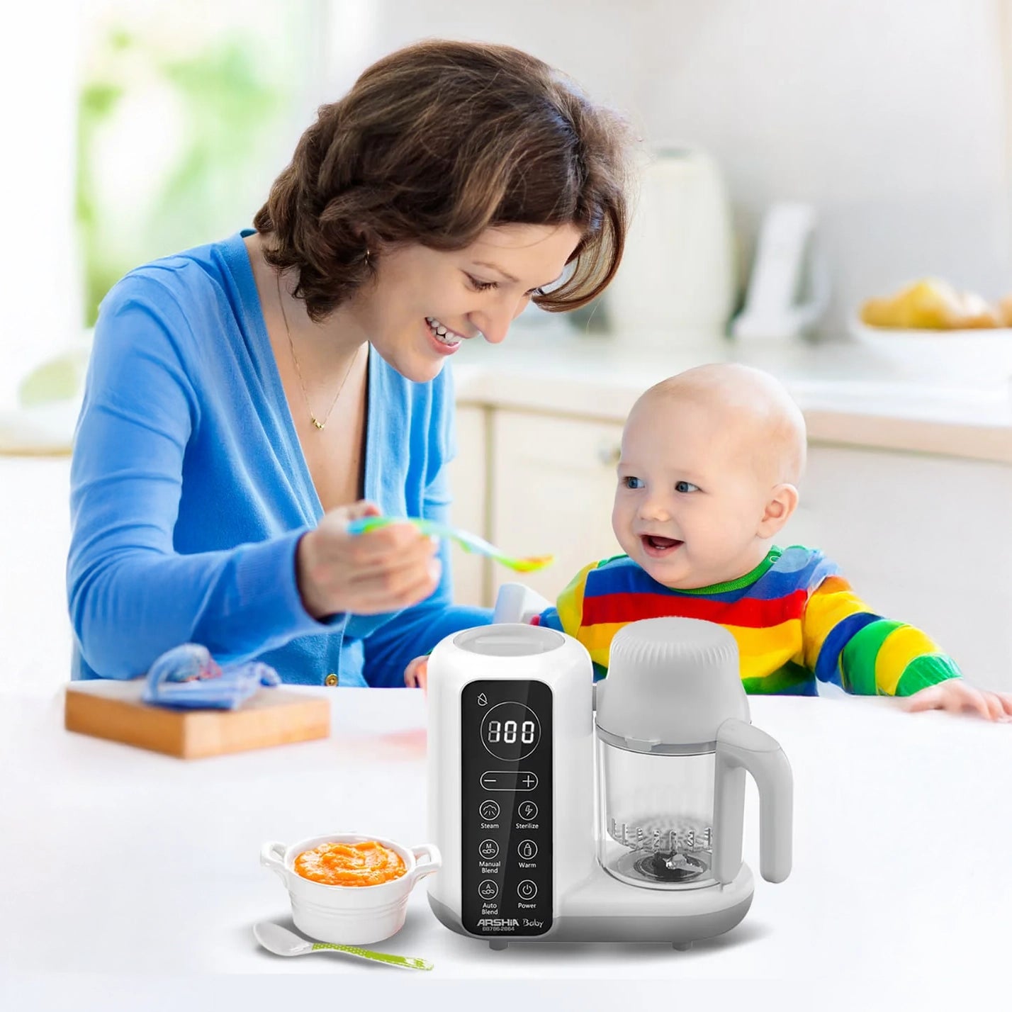 Arshia Ultimate 7-in-1 Baby Food Processor – Steam, Blend, Sterilize & More