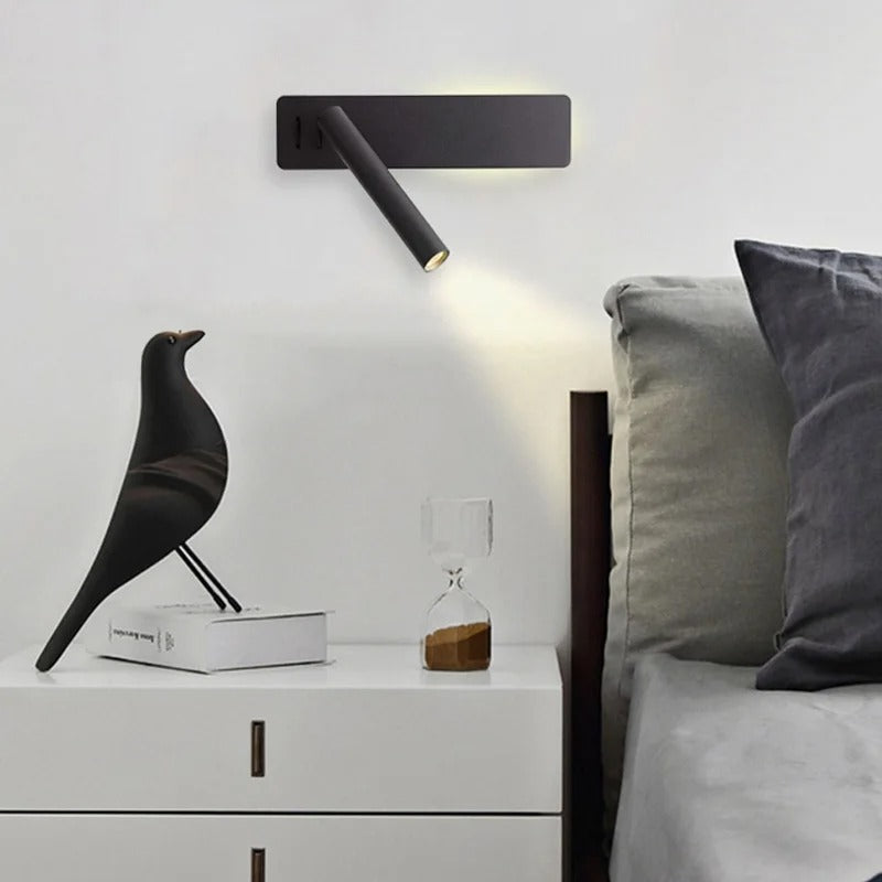 LED Wall Reading Lamp for Bedroom Hotel Minimalist Night Book Lamp Rotation Bedside Wall Sconce 3W Spot Home Lighting Fixture