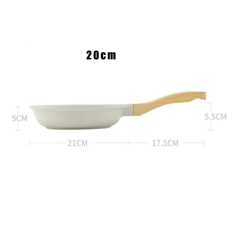 Non-stick Wok Frying Pan Ceramic Pot Medical stone Induction Gas Stove Universal Cookware Steak Cooking Saucepan Nonstick Pan