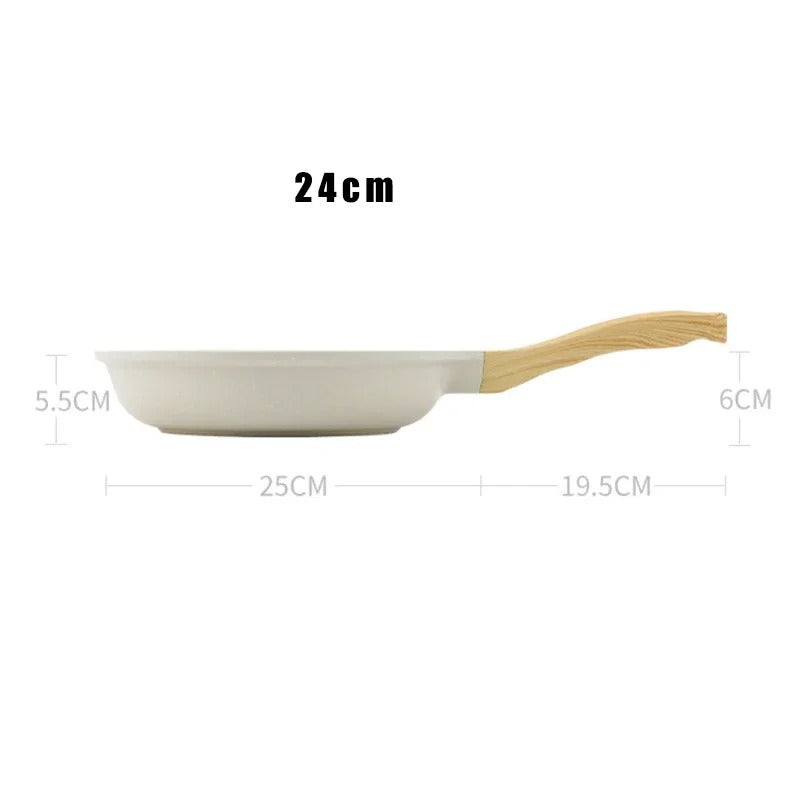 Non-stick Wok Frying Pan Ceramic Pot Medical stone Induction Gas Stove Universal Cookware Steak Cooking Saucepan Nonstick Pan